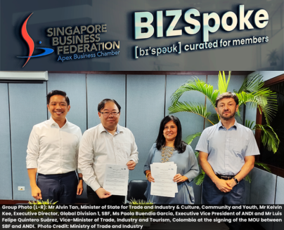 BIZSpoke | 25 August 2023 - Singapore, Colombia businesses seek closer ties with signing of MOU